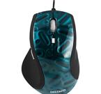 DELTACO, optisk mus, 1600dpi, 5 knappar+scroll, USB+PS2 "Saphire Blue"