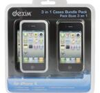 Dexim kit med tillbehör för iPhone 4, 5 delar, svart