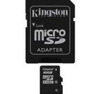 Kingston minneskort, microSDHC, Class 10, 16GB