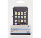 iPhone 3G/3Gs-kit med plastskal, skärmskydd och putsduk, metallic, silver
