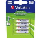 Verbatim laddningsbara batterier, AAA