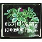 Kingston minneskort, 133x Elite Pro CompactFlash (CF), 8GB