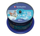 Verbatim CD-R 52x, Wide Inkjet Printable, 50-pack
