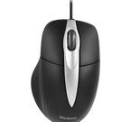 Deltaco optisk mus med 2 knappar och scroll, 800 DPI, 1,5m, USB, svart/silver