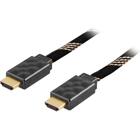 Kablar & kabelsortering - HDMI - HDMI v1.4 - HDMI-kabel, 3m, v1.4, 19-pin ha-ha, 4K, Ethernet, 3D, returljud, svart