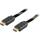 HDMI-kabel, 3m, v1.4, 19-pin ha-ha, 4K, Ethernet, 3D, returljud, svart - bild 1