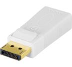 DisplayPort till HDMI adapter med ljud, 20-pin ha - 19-pin ho, vit