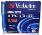 Verbatim DVD+R DL, 2,4x, 8,5GB/240min, 1 st i jewelcase