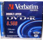 Verbatim DVD+R DL, 2,4x, 8,5GB/240min, 1 st i jewelcase