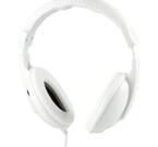 Hörlur, sluten, 32 Ohm, volymkontroll på kabeln, 3,5mm, 2,5m kabel, vit