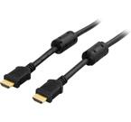 HDMI-kabel, 5m, v1.4, 19-pin ha-ha, 4K, Ethernet, 3D, returljud, svart