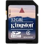 Minnen & Kortläsare - SD / SDHC - Kingston minneskort, SDHC, Class 4, 32GB