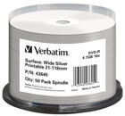 Optisk media (cd/dvd/bd) - DVD-R - Verbatim DVD-R 16X Wide Silver printable, 50 pack