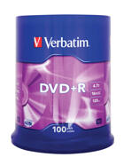Optisk media (cd/dvd/bd) - DVD+R - Verbatim DVD+R 16x, 100 pack