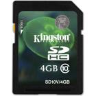 Minnen & Kortläsare - SD / SDHC - Kingston minneskort, SDHC, Class 10, 4GB