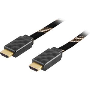 HDMI-kabel, 2m, v1.4, 19-pin ha-ha, 4K, Ethernet, 3D, returljud, svart