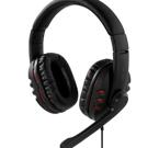 DELTACO headset, sluten, 32 Ohm, volymkontroll på kabeln