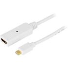 Kablar & kabelsortering - DisplayPort - Adapters - mini DisplayPort till HDMI monitorkabel med ljud, 0,2m, vit