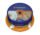Optisk media (cd/dvd/bd) - DVD-R - Verbatim DVD-R 8x, printable, Gold Archival, 25 pack