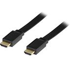 HDMI-kabel, 3m, v1.4, 19-pin ha-ha, flat, svart
