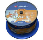 Verbatim DVD-R 16x, printable, No ID Brand, 50 pack