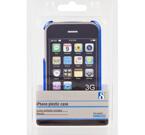 iPhone 3G/3Gs-kit med plastskal, skärmskydd och putsduk, metallic, blå