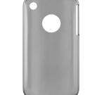 Plastskal till iPhone 3G/3Gs, transparent skärmskydd, rengöringsduk, transparent svart