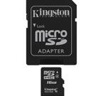Kingston minneskort, microSDHC, 16GB
