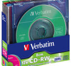Verbatim 8cm CD-RW, 5-pack