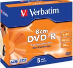Verbatim  8cm  DVD-R, 5 pack