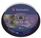Verbatim DVD+R 16x, Lightscribe 10 pack