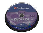 Verbatim DVD+R 8x, Dual Layer, 10 pack