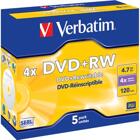 Verbatim DVD+RW 4x, 5 pack