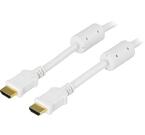 HDMI-kabel, 5m, v1.4, 19-pin ha-ha, 1080p, vit