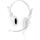 DELTACO headset, sluten, 32 Ohm, volymkontroll på kabeln, 3,5mm, 2,5m kabel, vit - bild 1