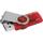 Kingston USB 2.0 minne, DataTraveler 101 Generation 2, vridbar, 8GB, röd - bild 1