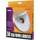 CD/DVD etiketter, 50st vita etiketter