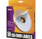 CD/DVD etiketter, 50st vita etiketter