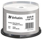Verbatim DVD-R 16x, Wide Thermal Printable, 50 pack