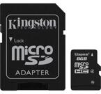 Kingston minneskort, microSDHC, 8GB