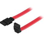 SATA/SAS-kabel, vinklad(ner)-rak, 0,5m