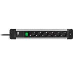 Bachmann, grenuttag med 6xCEE 7/4 uttag, 1xCEE 7/7 anslutning, central brytare, 2m kabel