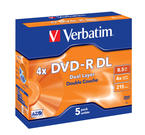 Verbatim DVD-R 4x, Double Layer, 5 pack