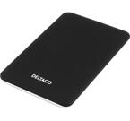 DELTACO externt kabinett för 1x2,5" SATA-hårddisk, USB 3.0, aluminium/plast, matt ytfinish, svart/silver