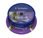 Optisk media (cd/dvd/bd) - DVD+R - Verbatim DVD+R 16x, LightScribe, 25 pack