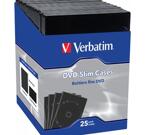 Verbatim Slim DVD-fodral för 1 skiva, 25-pack