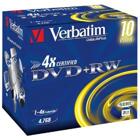 Optisk media (cd/dvd/bd) - DVD+R - Verbatim DVD+RW 1-4x, 10 pack