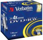 Verbatim DVD+RW 1-4x, 10 pack