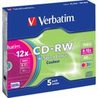 Optisk media (cd/dvd/bd) - CD-R - Verbatim CD-RW 8x-12x, 5-pack