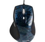 DELTACO, optisk mus, 1600dpi, 5 knappar+scroll, USB+PS2 "Navy Blue"